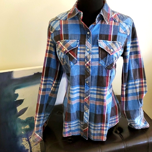 Affliction Tops - NWT Affliction flannel S